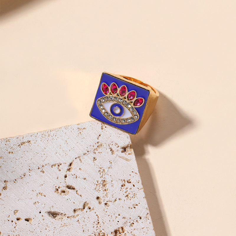 Anillo de ojo del diablo de aleación al por mayor